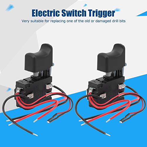 2pcs Power Tool Trigger Switch, Universal Speed Control Button Electric Angle Grinder Accessory for Power Tools Hand Electric Drill