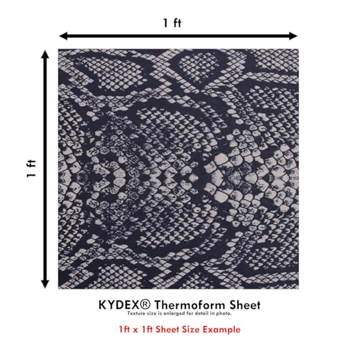 Image of KYDEX Thermoform Sheet - (P1 Texture) - (Infused Print) - (12in x 12in) - (Snake Skin - Tan Rattler) - (1 Sheet) - (for Holster Making & Hobby) - (USA Made)