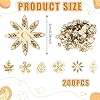 200 Pcs Unfinished Wooden Flowers Craft Shapes, Flower Leaf Pattern Cutouts Wood Pieces Mini Wood Blocks for DIY Crafts Handmade Decorations Craft Supplies #1