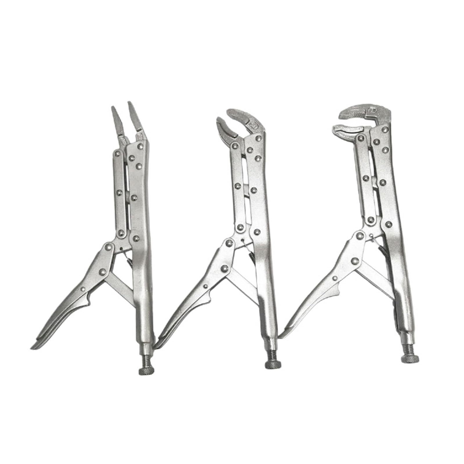 Hsioluted Ergonomic Multi-Angle Clamping Tool With Long Nose And Round Nose For Automotive Tasks Long Locking Plier