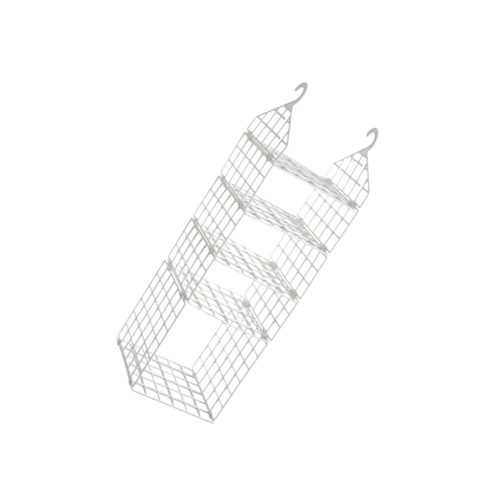 ULTECHNOVO Organizador y Ganchos de Plástico Blanco Diseño de Múltiples Capas Colgante Plegable de Armario para Toallas y Ropa Adecuado para Dormitorio y Armarios