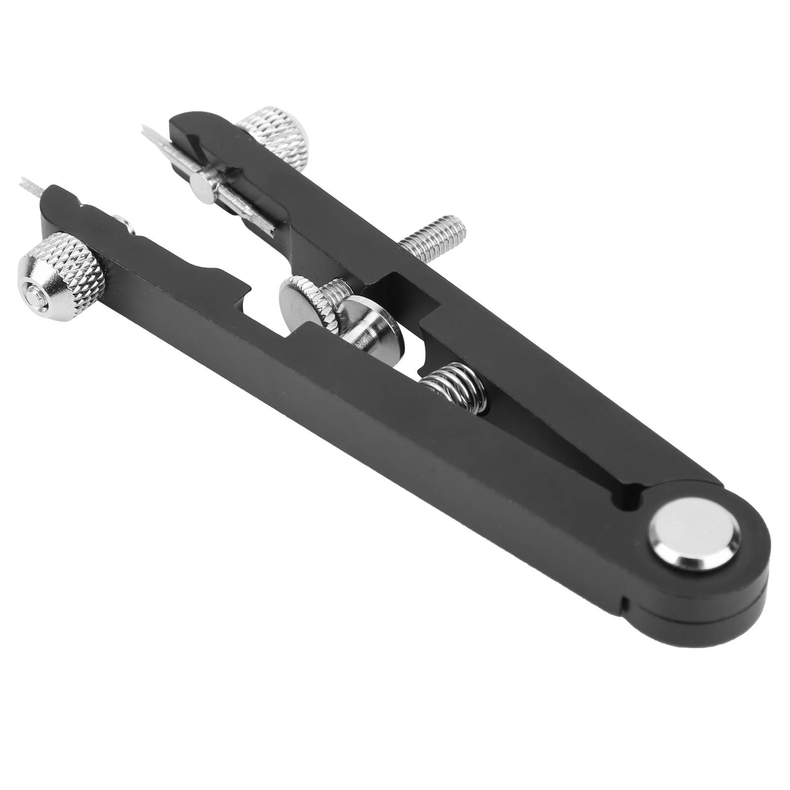 Federstegzange, Edelstahl Uhr Federsteg Zange Werkzeug Set Uhr Reparatur Werkzeug Uhrmacher Ersetzen Entfernen Kette Werkzeug Uhrenband Link Removal Tool Kit mit 8 Pins (Schwarz)