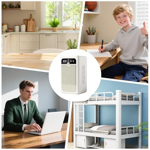 Ventilateur CA rechargeable climatiseur portable de table affichage de temps - 4