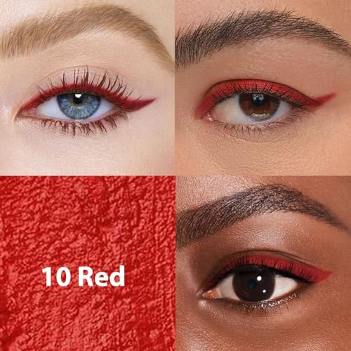 Evpct 1Pcs Red Color Gel Glitter Eyeliner Pencils Set For Women Waterline Waterproof Smudge Proof Lapiz De Ojos Delineador De Ojos Contra El Agua Eye Liner Makeup thumb #2