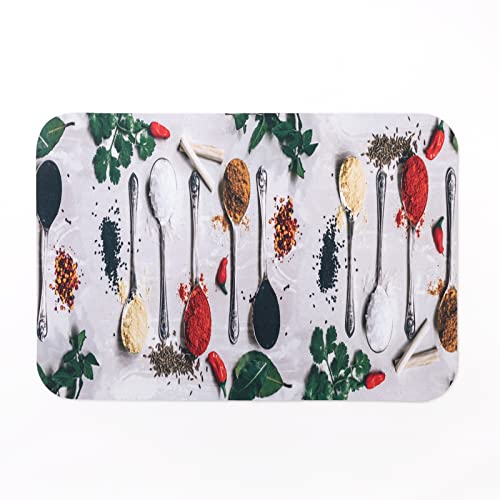 Image of UMAI X SAVYA Home Kitchen Mats|| 60 x 40 ||Anti-Skid Mat for Living Room,Bathroom,Shower,Bathtub mat,Multipurpose Mat (Red & Green)