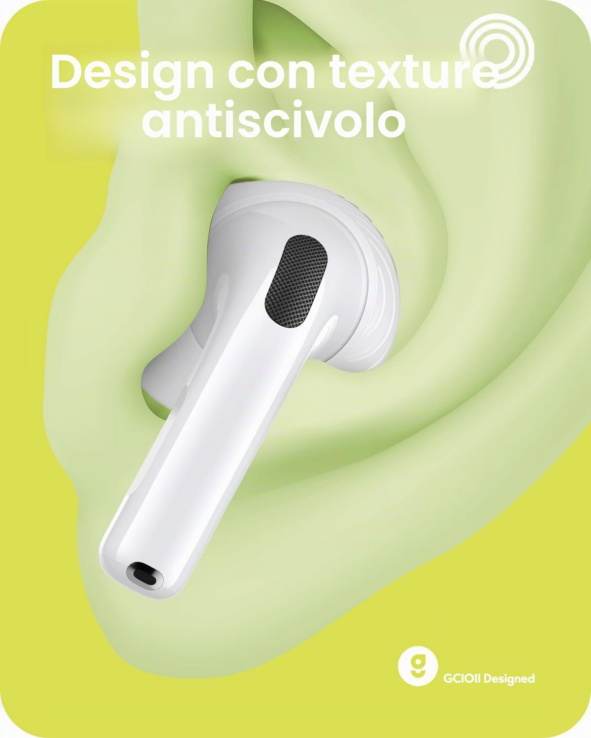 Gcioii Gommini per AirPods 4, Cuffie Cancellazione Rumore, Custodia Stoccaggio, Accessori Anti-Scadenza per AirPods 4a Generazione (Trasparente)