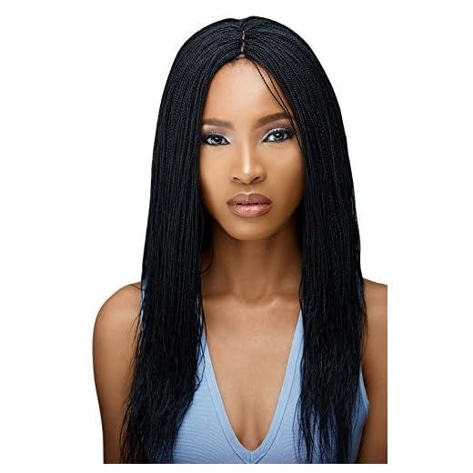 Braided Wigs, WOW BRAIDS Twisted Wigs, Micro Million Twist Wig - Color 1 - 18 Inches. Synthetic Hand Braided Wigs for Black Women., #1