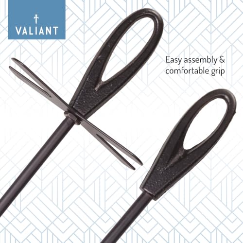 Valiant Fireside Ash Brush & Shovel Hearth Tidy Set | 38 cm Cast Iron Handles | Durable Fireplace, Stove, BBQ & Fire Pit Cleaning Tools - Image 6