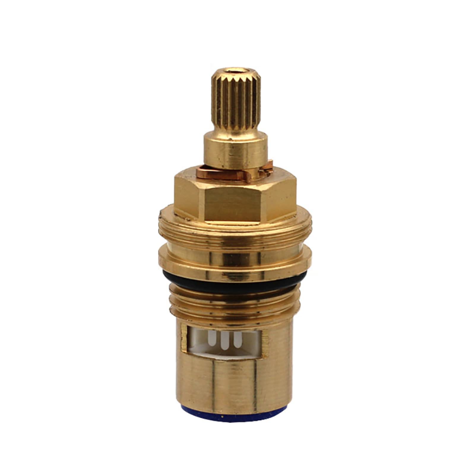 Replacement Faucet Valve, Brass Ceramic Disc Cartridges Insert Quarter Turn 1/2" Tap Valves