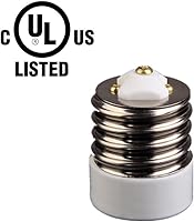 Vista 2 de Adaptador reductor foco de luz Mogul (E39) a mediano (E26) de porcelana, Blanco, T70095-1, 250 volts