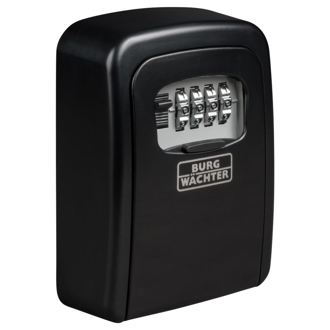 Burg-Wächter Schlüsseltresor mit 4-stelligem Zahlencode für außen und innen, Sicher, Wandmontage, Key Safe 30 SB, Schwarz