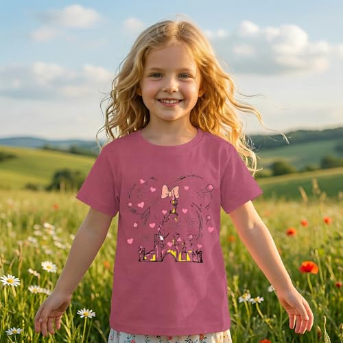 Image of GLIGLITTR Magic Shirt for Toddler Baby Girls Magical Kingdom Tshirt Cute Castle Outfit Holiday Family Vacation Summer Tee Top