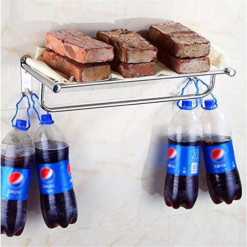 Rack de serviette anti-rust LWX en acier pour salle de bain - 3