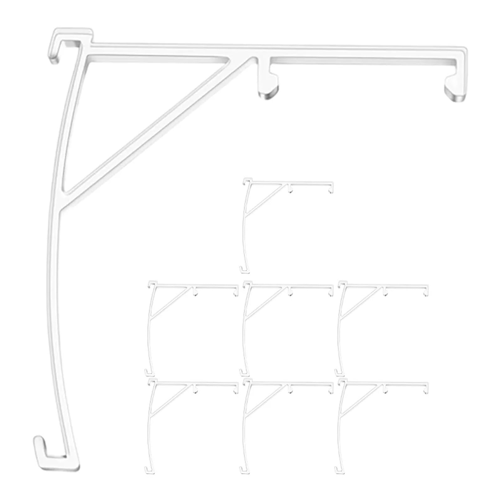 8 Pcs Venetian Blinds Accessory Clear Curtain Clips Vertical Replacement Parts Valance For Door