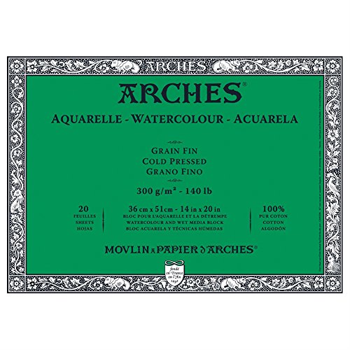 Arches Watercolor Block, Cold Press 14"X20"