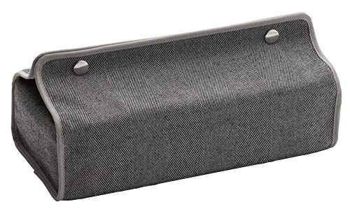 クォーターリポート ティッシュケース 吊り下げ バウンド グレー W25×H5~6.2×D12cm 裏面 ラミネート加工 【日本製】