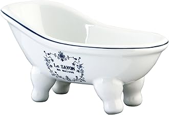 Kingston Brass BATUBSSW Aqua Eden Mini Ceramic Slipper Bathtub, 5-11/16-Inch x 3-Inch x 3-1/16-Inch, White