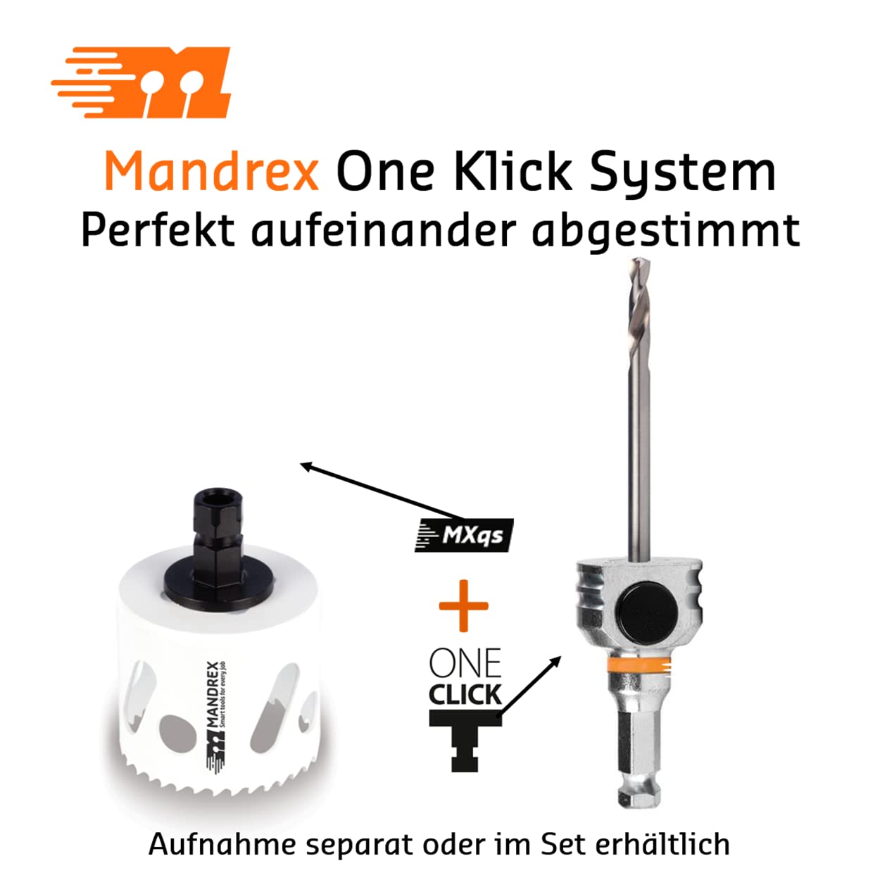 Mandrex Scie Cloche Bi-métal MXqs EasyXcut M3 - 33 Mm - HSS