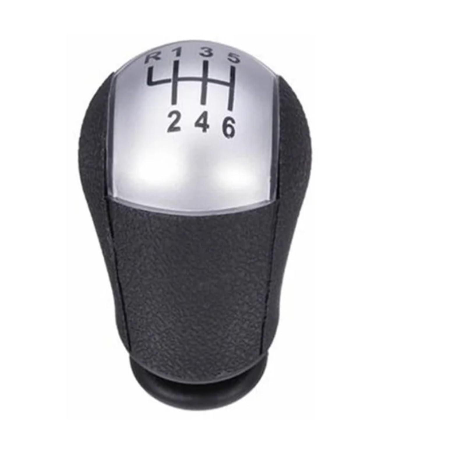 Lozopmtmld 6-Speed Silver Replacement Gear Shift Knob For Fiesta Mk6 For Focus