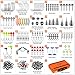 PLUSINNO Fishing Gear Accessories Kit, 449PCS Fishing Tackle Box with Tackle Included, Fishing Hooks, Fishing Weights Sinkers, Jig Heads, Fishing Tackle Set Equipment for Bass Trout, Gifts for men