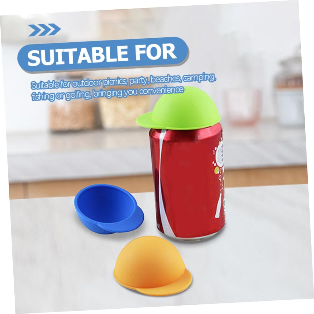 DECHOUS 4 Set Coperchio Della Lattina Per Bevande in Silicone Tappi Lattine Protettore Coperchi Di Lattine Di Soda Coperture Tappo Di Chiusura Della Bottiglia Per Bevande Caps 6 Pezzi*4