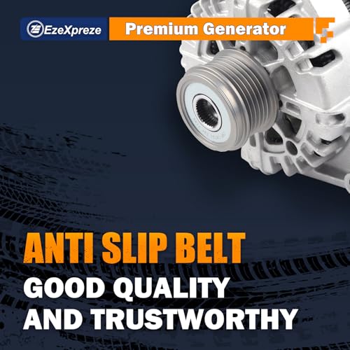 Image of EzeXpreze New Alternator Compatible with 2012-2015 Chevrolet Cruze 1.4L L4, 2016 Chevy Cruze Limited 1.4L L4 130Amp Replace# 13588290, 13581891, 13597227, 95939944