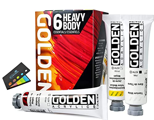 Golden Artist Color Heavy Body Acrylics Essentials Set