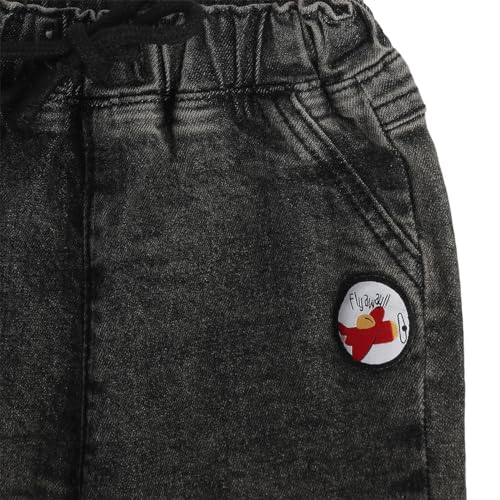 Image of miniklub Baby Woven Cotton Denim Pant (Blue Color)