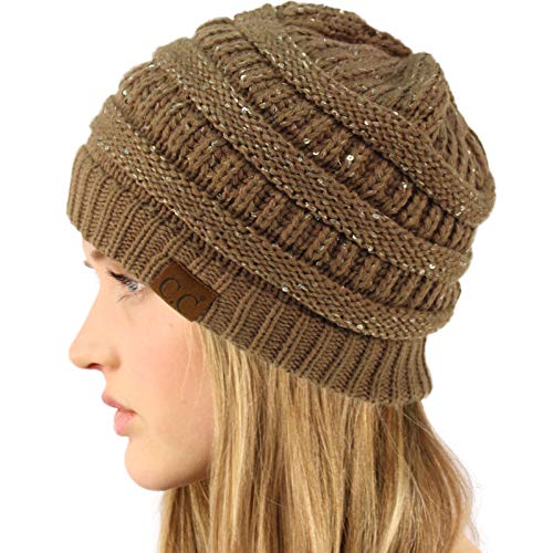 Image of Hatsandscarf CC Exclusives Solid Color Beanie Tail Hat for Adult (MB-20A)