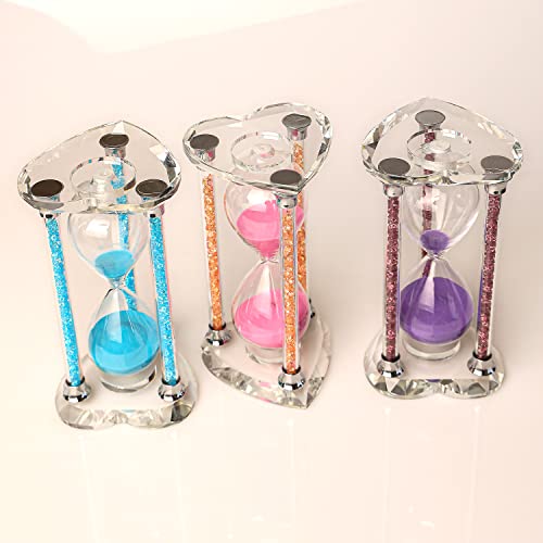 Lmzxmcy HOURGLASS 123456 60 Minutes Sand Timers,Heart Shaped Crystal Hourglass thumb #5