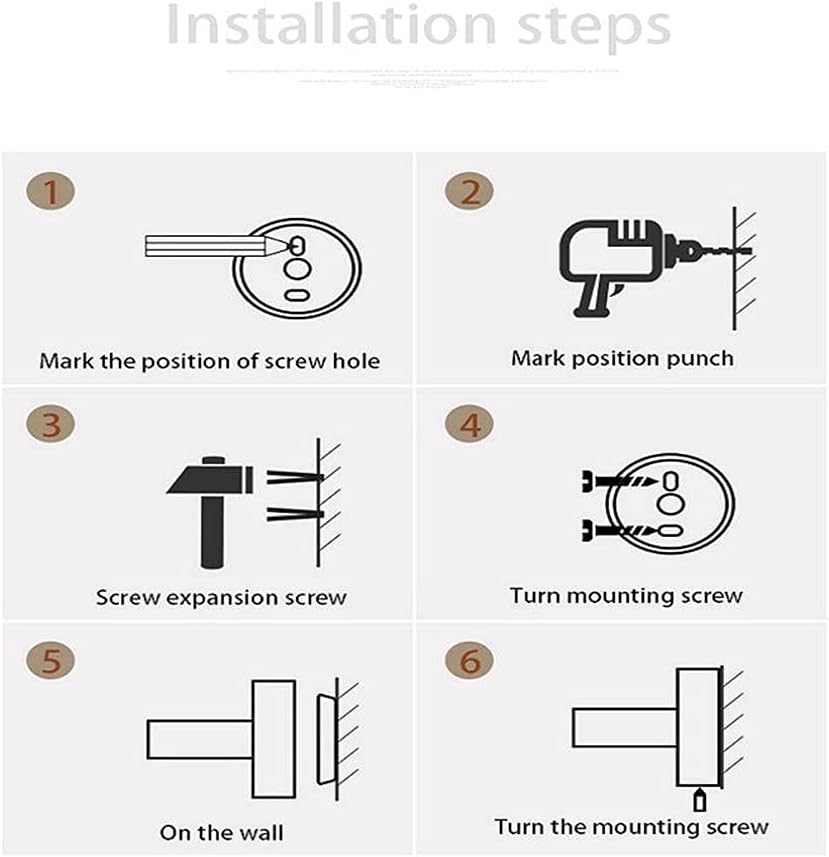 SUS304 Stainless Steel Thickening Base Durable Anti-Rust Rust Bath Towel Ring Punching Mount Towel Rack-C2 Towel Ring Contemporary Style Bathroom Accessories (C3)