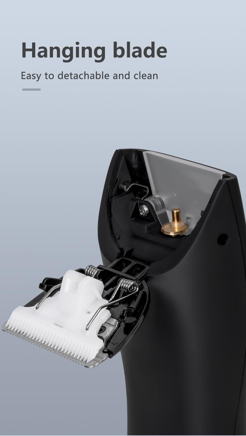Manscape - Recortadora de vello corporal para hombres y mujeres, recortadora recargable de alta velocidad de 7000 rpm, impermeable, inalámbrica, con 4 peines guía (3/6/9/12 mm), hoja