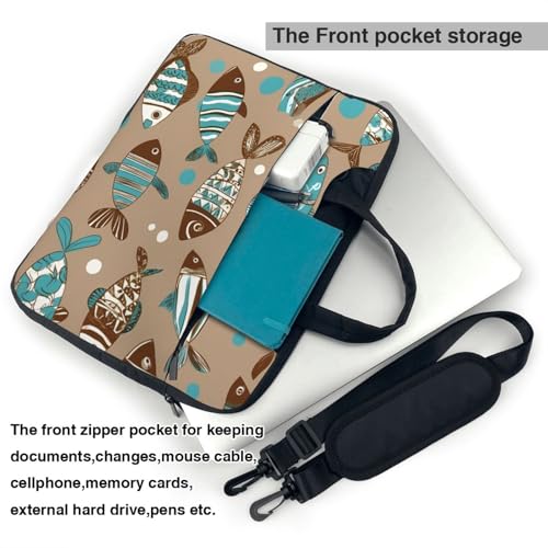 Maletín para laptop impermeable azul 14 pulgadas miniatura 5
