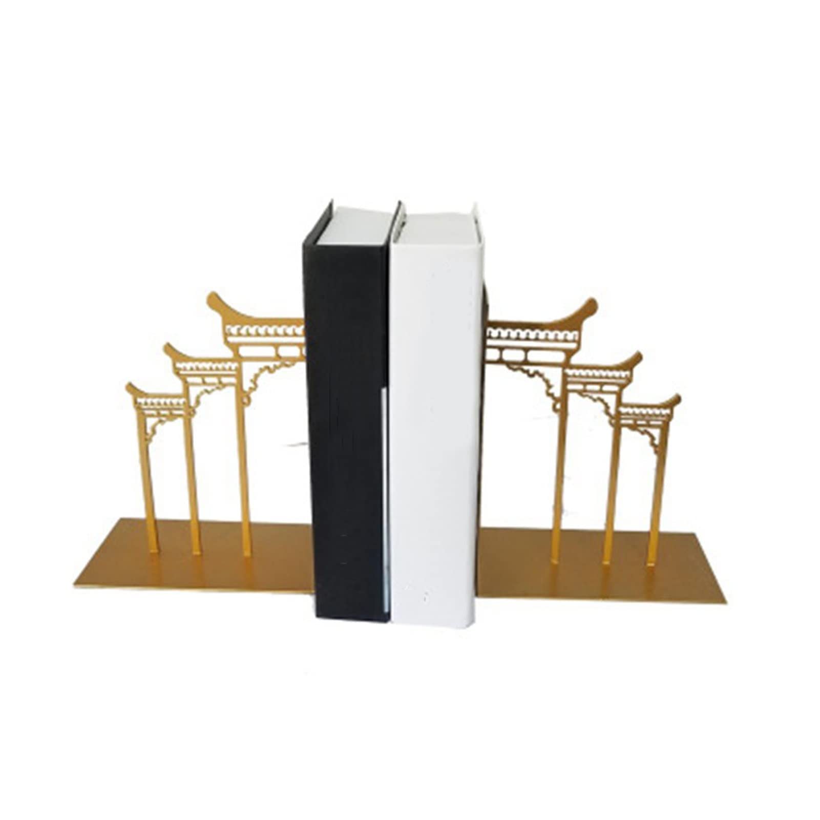 Fermalibri fermalibri in metallo, decorativo, resistente, per scaffali, fermalibri per libri, fermalibri