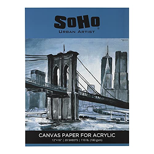 SoHo Urban Artist Acrylic Canvas Pads - Textured Canvas Paper ...