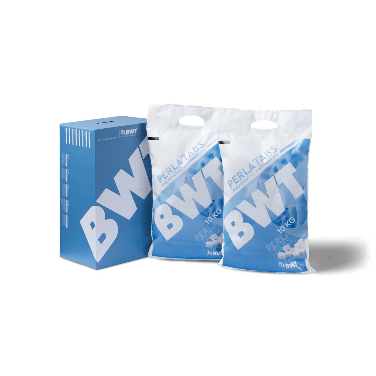 BWT Perla Tablettes 20 kg | Sel régénérant pour installations d'adoucissement | 99,9% de pureté | Sacs pratiques de 10 kg | Entretien optimal | 2 sacs de 10 kg