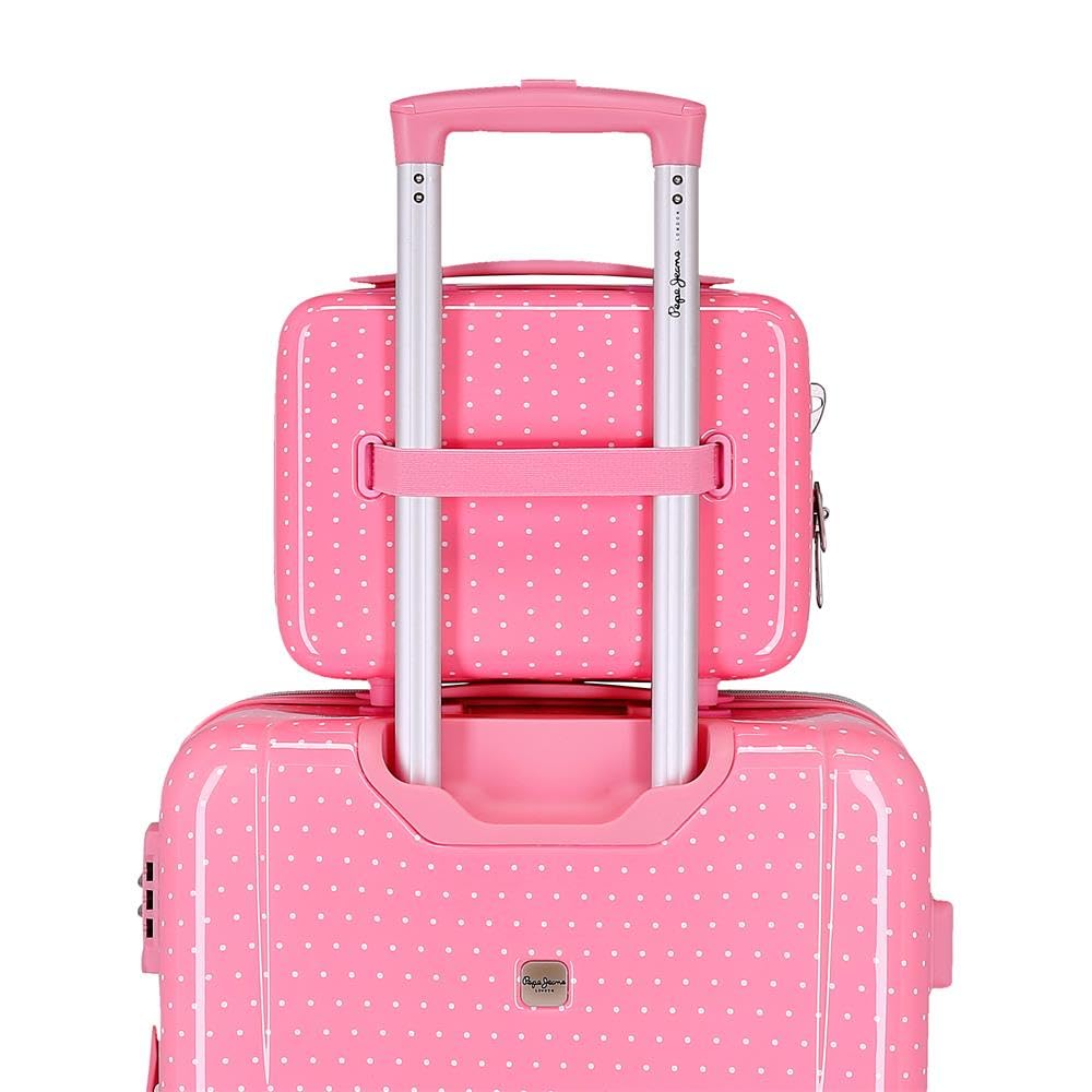 Pepe Jeans Alenka Rosa Nececer Adaptable Rosa 29x21x15 cms Rígido ABS 9,14L 0,83 kgs by Joumma Bags