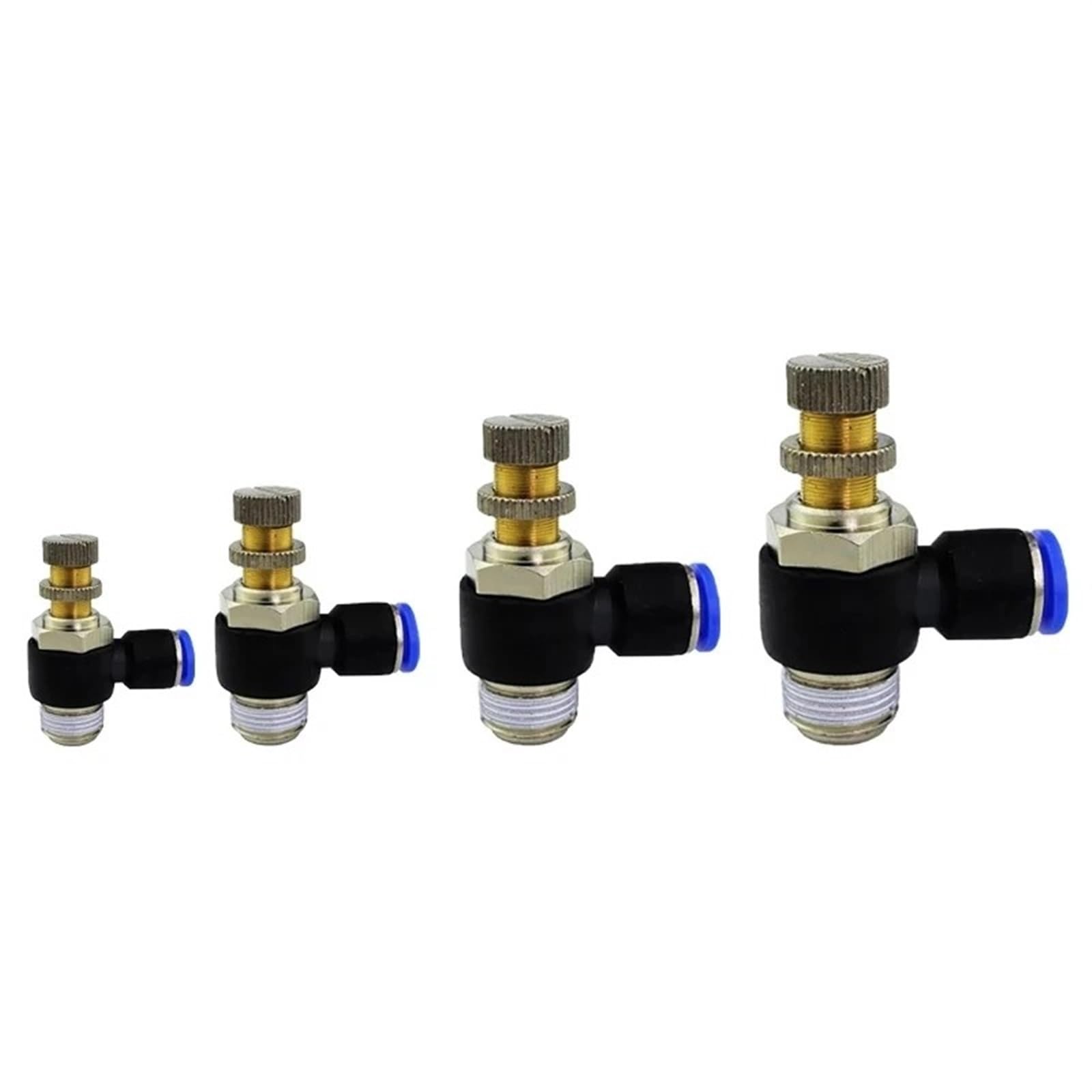 30 Piezas SL10-01/SL10-02/SL12-03 Conector rápido Regulador de presión Válvula de Mariposa Compresor Accesorios Accesorio neumático de Aire(Sl12-02 30pcs)