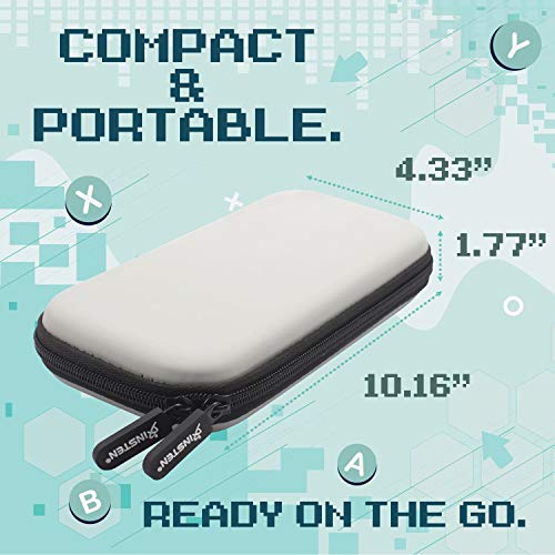 Insten Compatible with Nintendo Switch Lite Carrying Case - Hard Shell Portable Travel Pouch for Console & Accessories, 10 Game Cards Slots, Gray