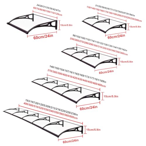 Panneaux de toit en polycarbonate pour auvent extérieur durable