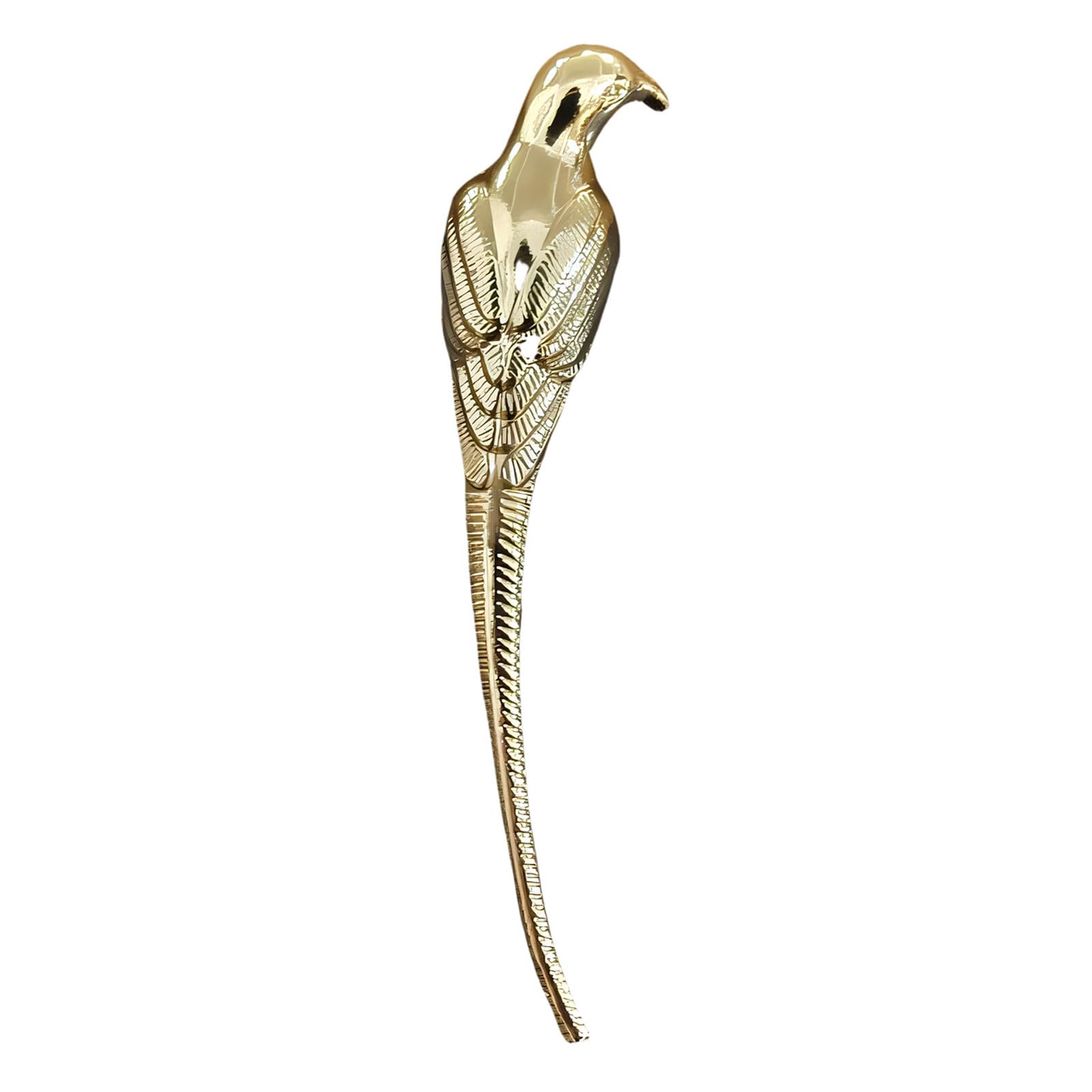 Panfhgfg Left Modern Golden Magpies Shape Dresser Pull Stylish Metal Handle For Cabinets And Closets Replacement Knob Metal Knob