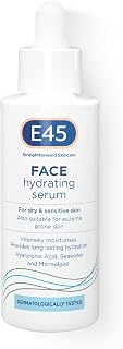 E45 Hyaluronic Acid Face Serum - Instant 48-Hour Hydrating Formula - Facial Hyaluronic Acid Serum for Dry, Sensitive Skin & Eczema Prone Skin - Vegan - Perfume Free – Dermatologically Tested - 30 ml