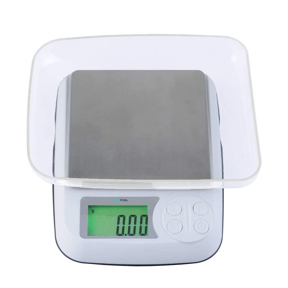 Balance de Cuisine électronique précision 0.01g Balance de Bijoux numérique Mini Balance électronique Balance de Cuisson pour Le Pesage de Pierres précieuses,500g/0.01g