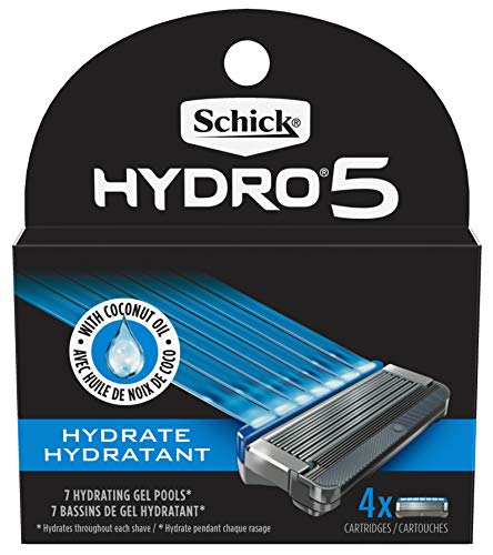 Schick Hydro 5 Sense Hydrate Razor Refills for Men, Pack of 4 Count of 2