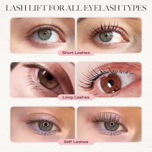 LASHVIEW Kit de elevação de cílios, kit permanente de cílios, conjunto profissional de extensão de c