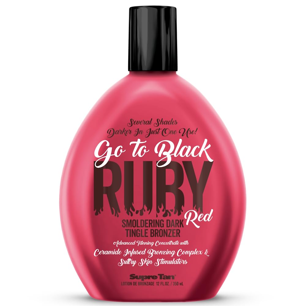 Go To Black Ruby Red Smoldering Dark Tingle DHA Bronzer 12oz