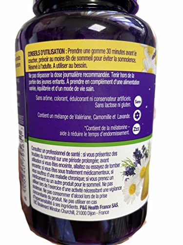 ZzzQuil Sommeil 30 Radiergummis – Aroma Mango Banane, 3 Packungen mit je 30 Radiergummis (3)