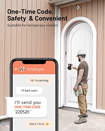 Keyless Entry Door Lock With Handle, Zowill Electronic Keypad Deadbolt Door Locks Handle Lever, Front Door Lock Set, Digital Door Lock, Auto-Locking, Anti-Peep Code Door Handle Lock,Oil-Rubbed Bronze #TOP3