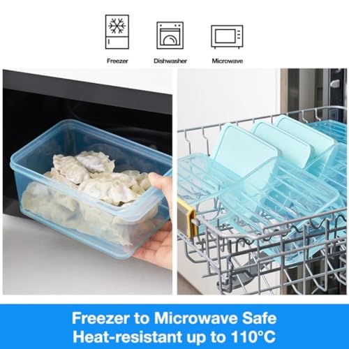 Image of LocknLock Freezer Fit Plastic Freezer Containers | Stackable Food Storage for Meal Prep | Microwave & Dishwasher Safe | BPA Free Freezer Container with Lid, 3.5L