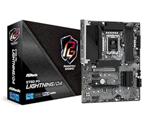 ASRock Z790 PG Lightning/D4 Motherboard, Supports Intel 12th and 13th Generation CPU (LGA1700), Z790 Chipset, DDR4 ATX Motherboard